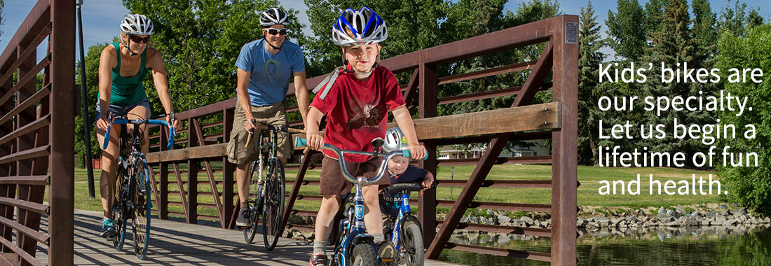 With our wide selection of bikes for kids, we'll help your whole family ride. With our wide selection of bikes for kids, we'll help your whole family ride.